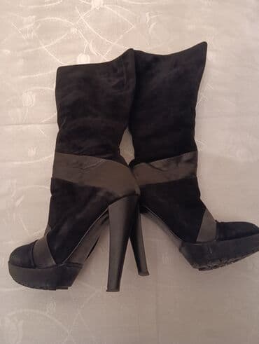 qadın çəkmə: Ölçü: 36, rəng - Qara, Yeni — 3