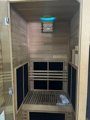 ucuz taxta qapılar: Sauna (tək nəfərlik) kabina İnfraqırmızı tək nəfərlik sauna kabinası — 5