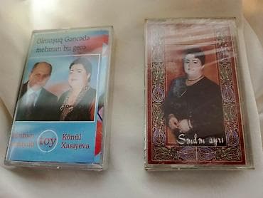 Orijinal audio kasetlər – Könül Xasıyeva kolleksiyası 2 ədəddir 50 azn