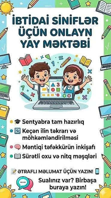 Məktəbəqədər və ibtidai sinif hazırlığı, Azərbaycan dili, Onlayn lalafo.az -da Məktəbəqədər və ibtidai sinif hazırlığı, Azərbaycan dili, Onlayn