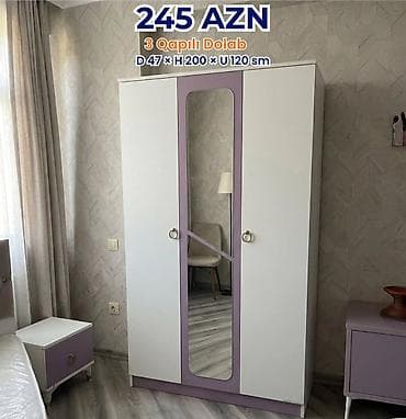 ag qapi: 3 qapılı şkaflar – müxtəlif dizayn seçimləri Qiymət və ölçülər: - 230 — 4