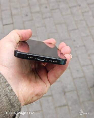 iphone 15 2 ci el: IPhone 15, 128 GB, Black Titanium, Zəmanət — 7