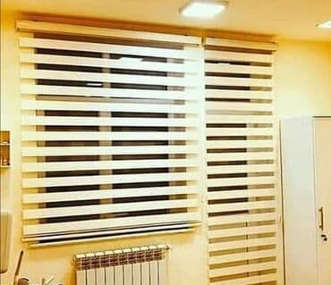 Римские шторы: Zebra və jalüz stor pərdələr - Model çeşidləri: zebra (şəffaf/örtülü — 7