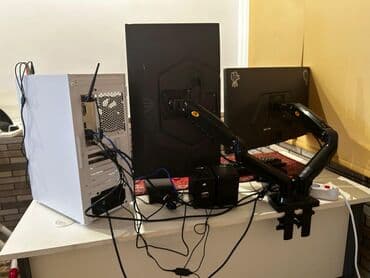 vətən komputer: 1800 azn 2x 27 inc monitor, 180 hz, 10 bit, İPS, + PASTAFKA — 6