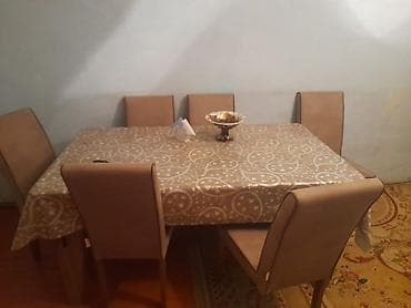 Mebel dəsti 1) Qonaq otağı üçün L formalı yumşaq mebel - Bej rəngli