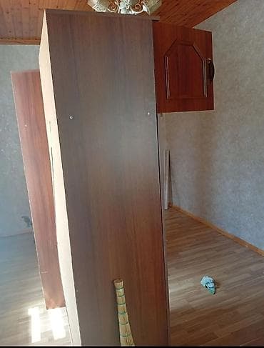 2 qapılı, Qəhvəyi, Taxta, Açılan, Düz dolab — 5