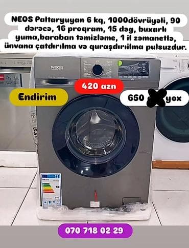 Paltaryuyan maşın 8 kq, Yeni, Pulsuz çatdırılma