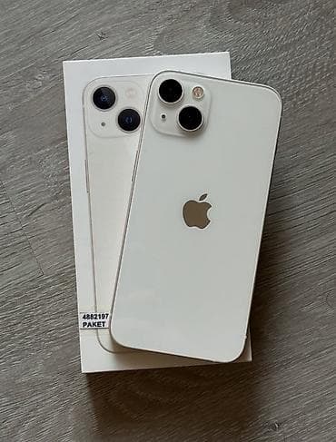 IPhone 13, 128 GB, Ağ, Zəmanət, Kredit, Simsiz şarj