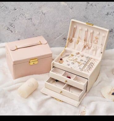 üzüklər üçün döşəkçələr: Zərgərlik qabı – çox bölməli, qutu tipli organizer - Rənglər: tünd — 2