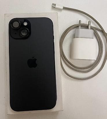 IPhone 15, 128 GB, Qara, Simsiz şarj, Face ID, Sənədlərlə lalafo.az -da IPhone 15, 128 GB, Qara, Simsiz şarj, Face ID, Sənədlərlə