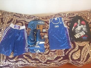 Maskalar, eynəklər: Boks üçün tam dəst Məhsulun tərkibi: - Adidas mavi boks şortu — 1