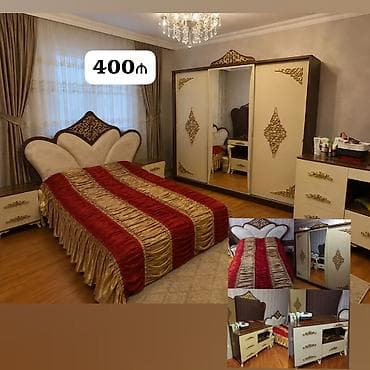 yun doşək satışı: Endirim olundu 🛑🛑Yataq dəsti satılır 400₼. Matrası var.Ünvan — 1