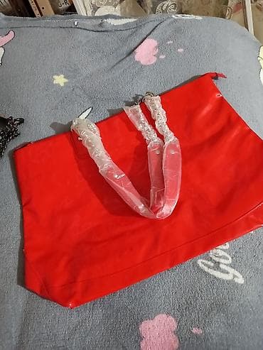 Digər alətlər: Qadın çantaları seti 1) Oriflame tote çanta - Rəng: parlaq qırmızı - — 3