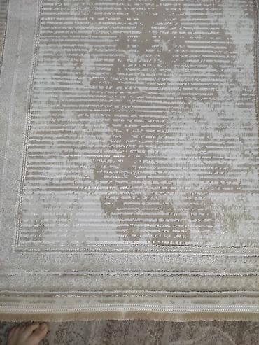 doşəmə: Bej-krem rəng palitrasında müasir naxışlı xalça Dunən 120 manata — 4