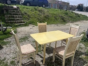 dekor şar: Açılmayan, Dördbucaq masa, 4 stul — 4