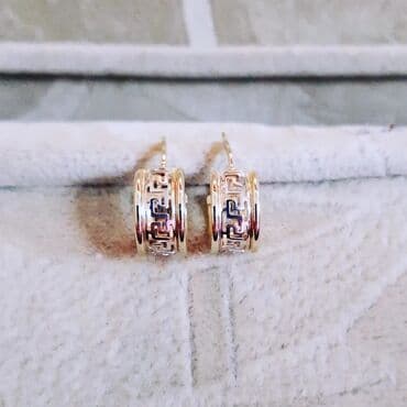 qaş sabitləyici: Sırğa, Versace, Sarı qızıl, 585 Əyar, 226 g — 2