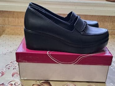 женские мокасины на шнурках: Размер: 38, цвет - Черный, Новый — 3