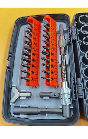 velosiped sekilleri: 38 hissəli qollu tornavida və ucluq dəsti (2880B) Praktik plastik — 4