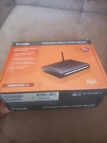 Техника и электроника: D-Link DSL-2640U – Wireless G ADSL2+ 4-port router Xüsusiyyətlər: - — 2