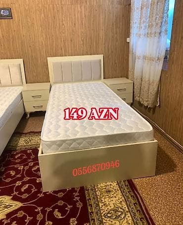 tek neferlik taxt: Новый, Односпальная кровать, Без подьемного механизма, С матрасом, Без выдвижных ящиков, Россия — 7