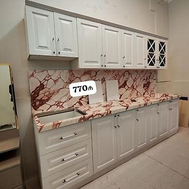 *770₼ vitrin MƏTBƏX mebeli yenidir*‼️ ÖLÇÜ:-3 hun 2.2 Membrandı MƏRMƏR