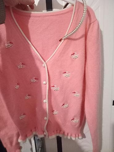 geyim aliram: Usaq kardiqanları dəsti - Model 1: Tünd göy kardiqan – ağ — 7