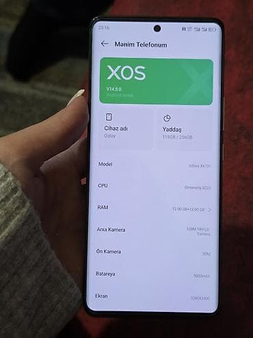 baş feneri: Infinix Zero 40, 256 GB, rəng - Yaşıl, Sensor — 8