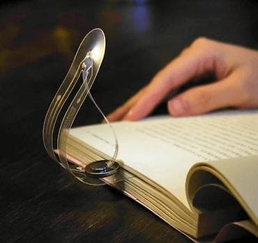 Şəffaf LED 2 Vt gücündə kitab işığı – səhifə işarəsi funksiyalı mini — 1