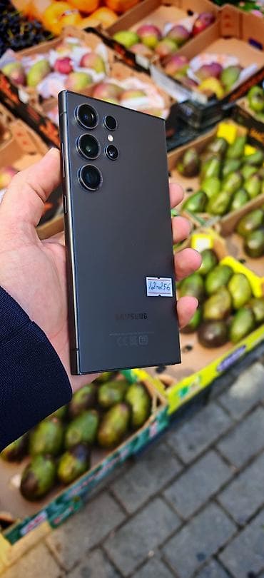 Samsung Galaxy S23 Ultra, 256 GB, rəng - Qara, Simsiz şarj