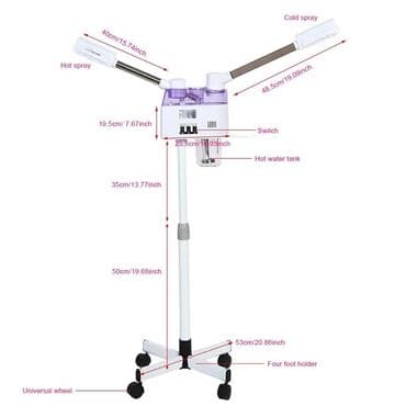 manikur lampasi: Buxar aparati iki qollu Profsanal Bu isti və soyuq par aparatı — 2