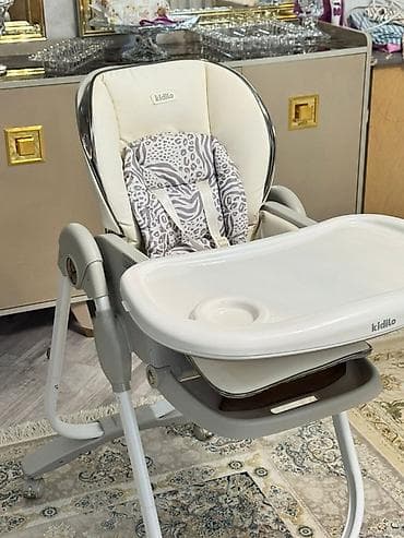 uşaq oyuncaq dəsti schleich: Kidillo brendi uşaq yemək stulu-Salyan rayonunda. - Rəng: krem/boz - — 2