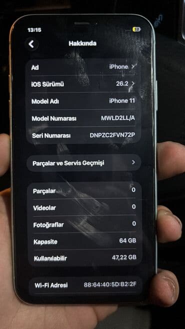 boş keys: IPhone 11, Yaşıl, Face ID — 4