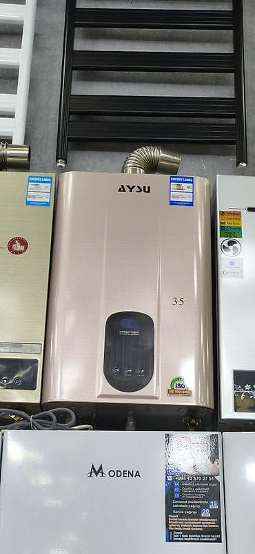 16 ram: AYSU qazla işləyən ani su qızdırıcısı - Rəng: şampan/qızılı metalse - — 1