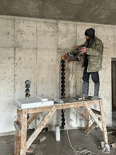 Elektrik işləri: #betonisleri #beton #betonkesme #betonkəsimi #betonkesim #betondesme — 9