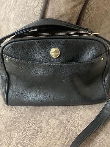 cixol: LLH New York çiyin çantası - Rəng: qara - Material: teksturalı süni — 5