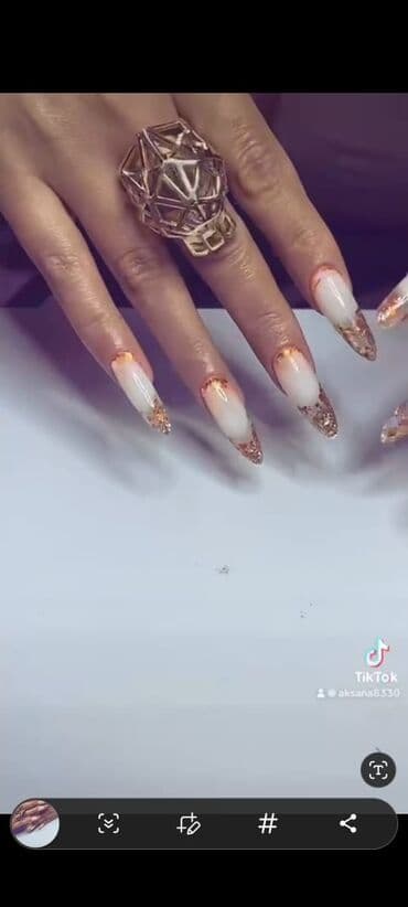 refle saçlar 2020: Manikür, Dırnaq qaynağı, Salonda — 3