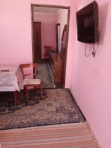 neftçala ev: 1 otaqlı həyət evi – mətbəx-studio planı - Giriş: dəmir giriş qapısı — 4