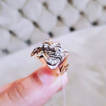 qaş sabitləyici: Toy, Üzük, Sarı qızıl, 583 Əyar — 3