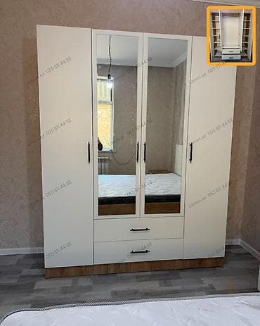 skaf: 4 Qapılı Dolab Standart ölçülü otaqlar üçün ən optimal seçim — 1