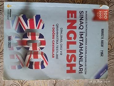 Məhsul: “Sınaq İmtahanları – English” hazırlıq kitabı Müəllif: Nərgiz