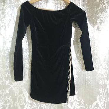 Qara məxməri qadın donu - Material: yumşaq məxmər, parıltını zərif