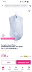 razer baku: Məhsul: Razer DeathAdder Essential – simli oyun siçanı (White Edition) — 2