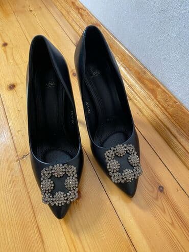 женские толстовки на молниями: Туфли, Размер: 37, цвет - Черный, Новый — 3