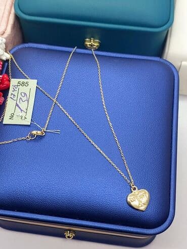 lombard qizil: Boyunbağı, Tiffany, Sarı qızıl, 585 Əyar — 2