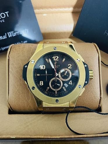 gloria saat: Qol saatı, Hublot, rəng - Qızılı — 1