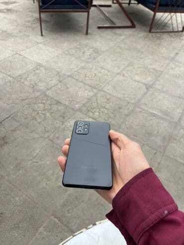 samsung tablet s7: Samsung Galaxy A52, 128 GB, rəng - Qara, Barmaq izi — 3