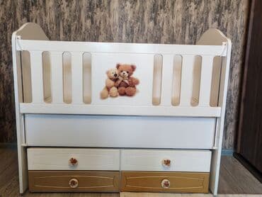 Qida məhsulları: Oğlan və qız üçün, Dördbucaq, Beşik, Dəstsiz, Matras ilə, Yellənmə mexanizm ilə — 3