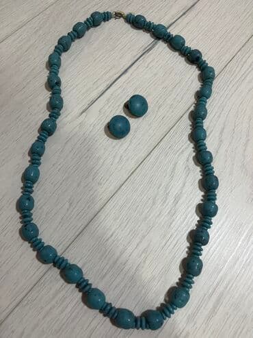 золотые комплекты с бриллиантами в баку: Бусы и клипсы бирюза.СССР — 2