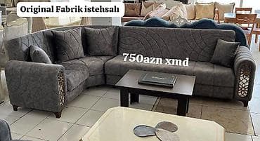 Künc divan dəsti – “Original Fabrik istehsalı” - Material: Yumşaq