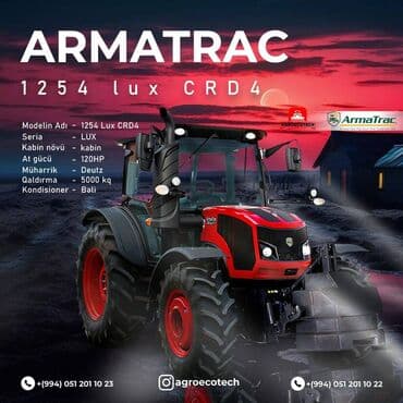 karatas traktor: 🔖 Armatrac 1254 Lux Cabin traktoru 💶 20% ilkin ödəniş 💶 40% dövlət — 1